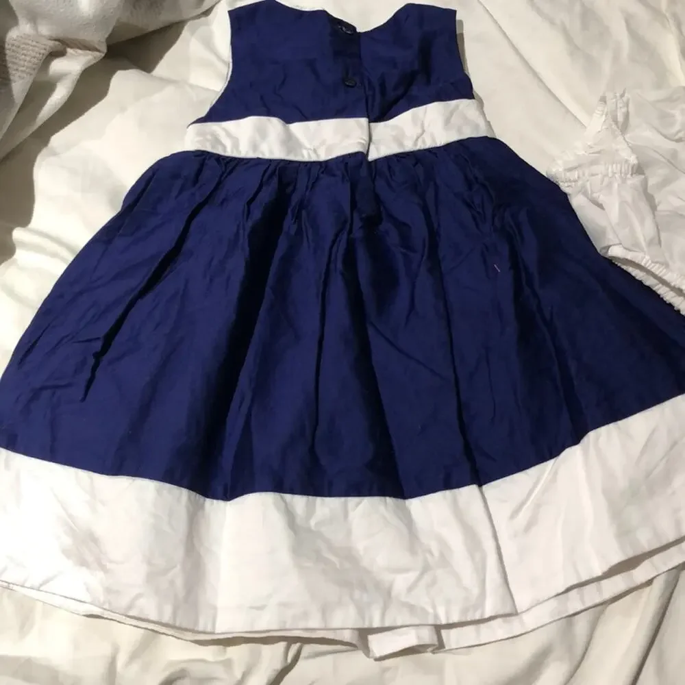 Gymboree navy white 18-24 empire waist worn once